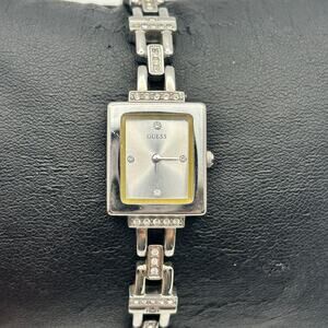 Guess Silver Tone Square Dial Women’s Stainless Steel Watch